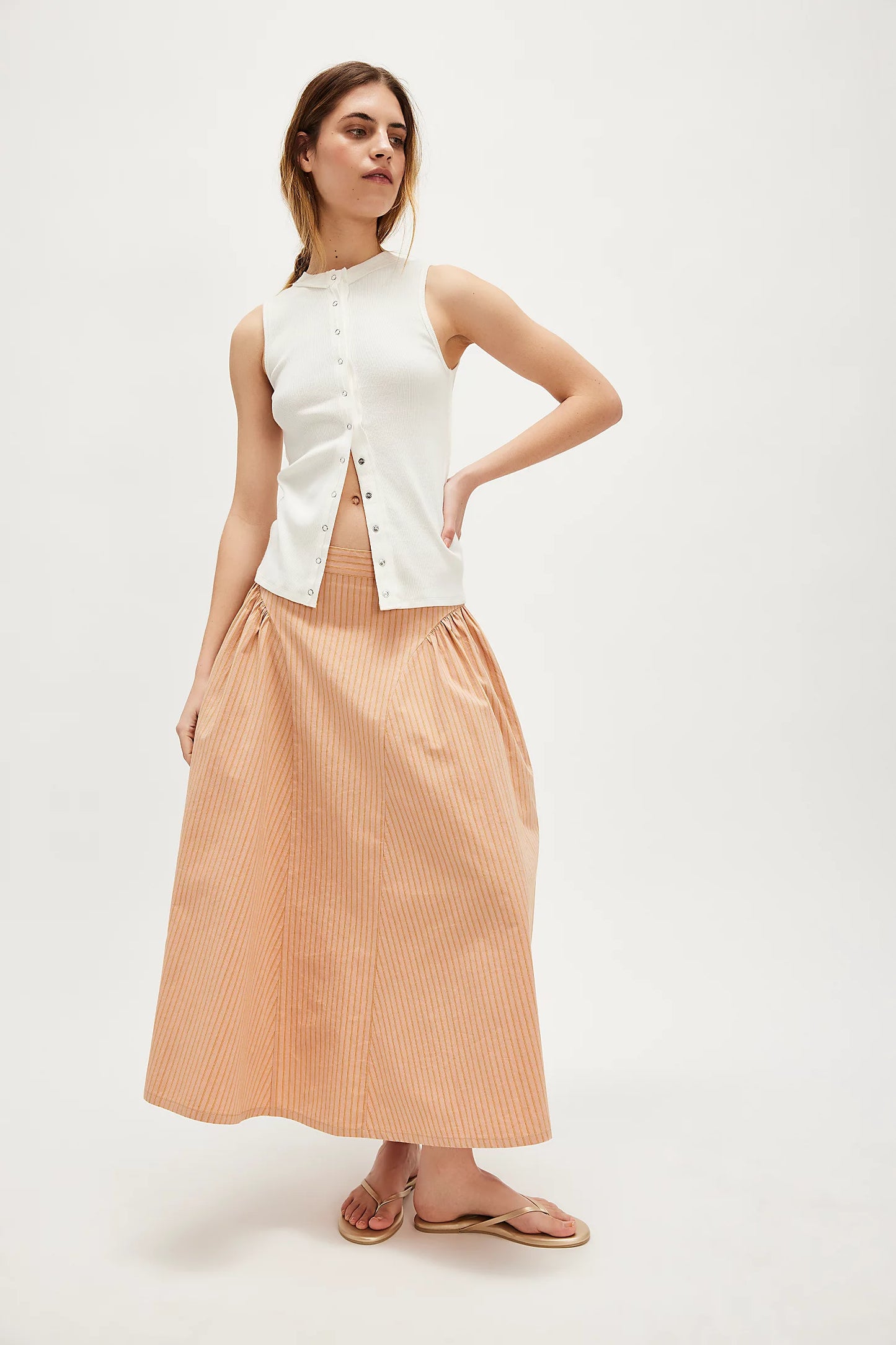 Free People Katia Printed Maxi Skirt