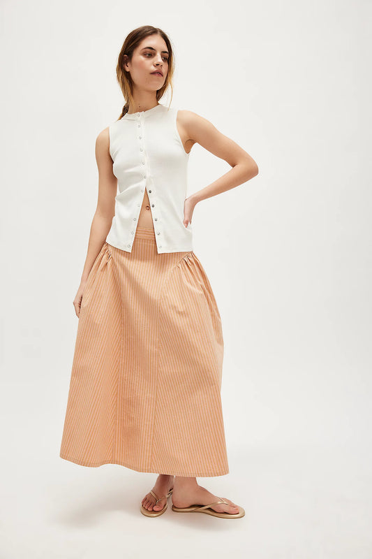 Free People Katia Printed Maxi Skirt