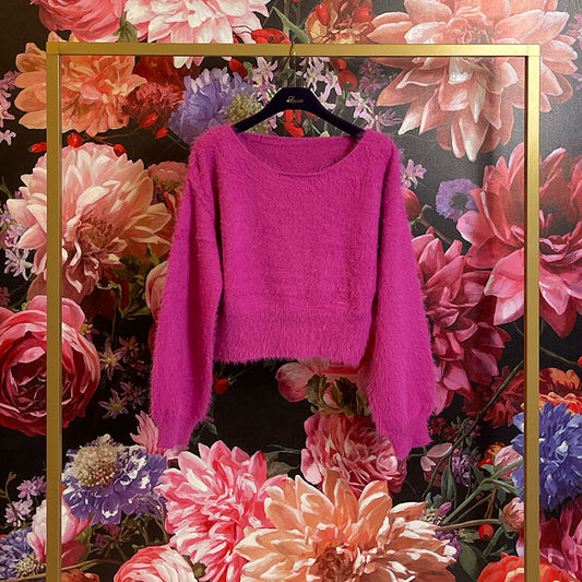 Flauschpullover Fuchsia