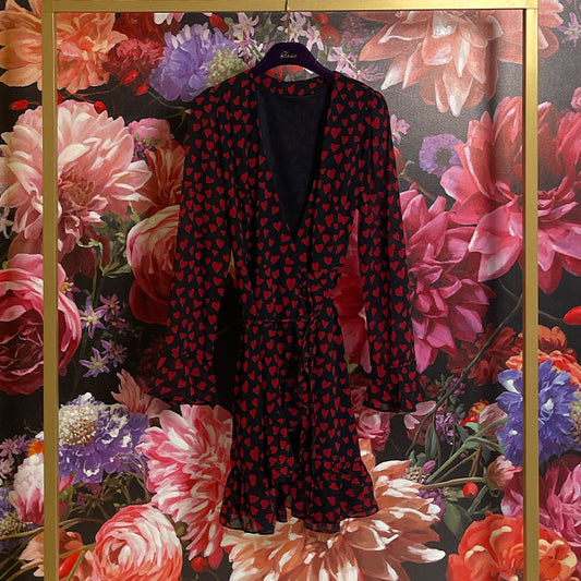 Wickelkleid Hearts
