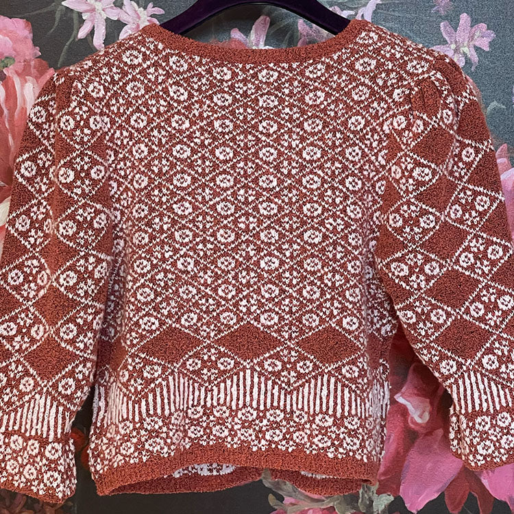 Free people Cardigan Geo floral