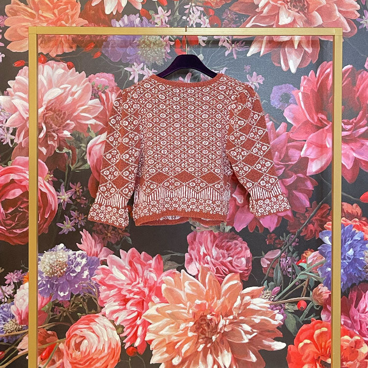 Free people Cardigan Geo floral