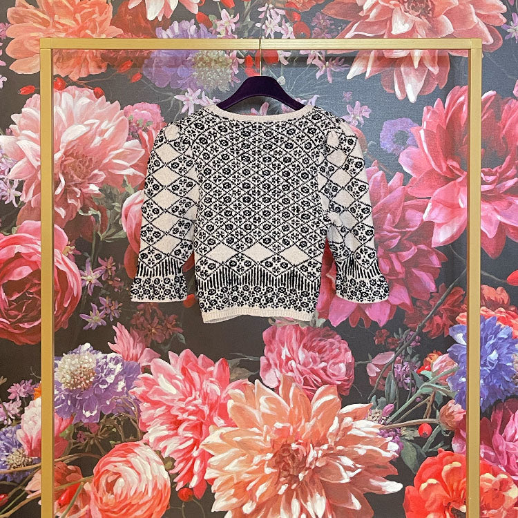 Free people Cardigan Geo floral