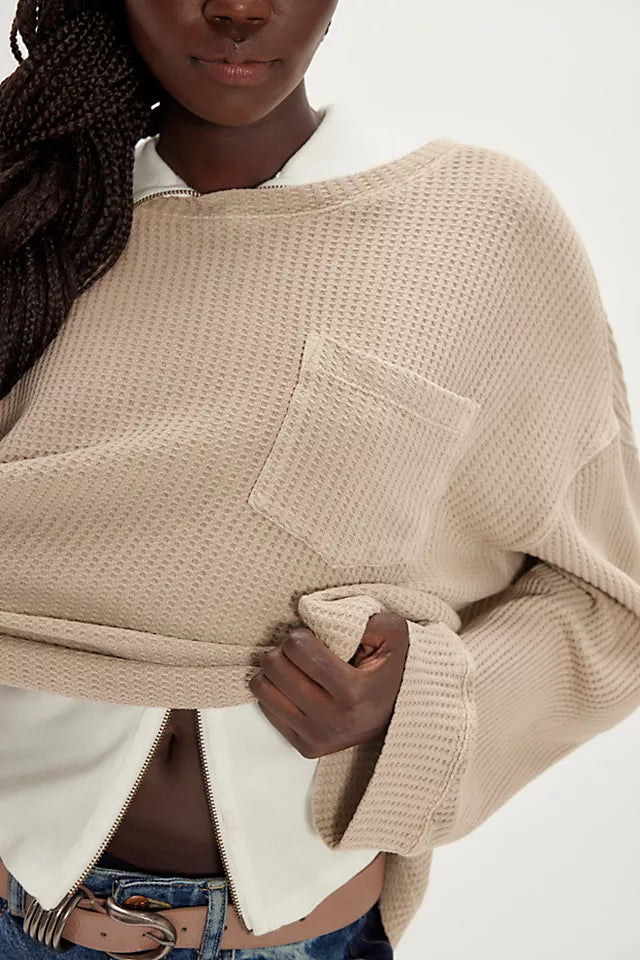 Free People Dawson Thermal Shirt