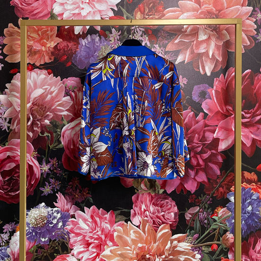 Shirtaporter Shirt ibiscus Blue