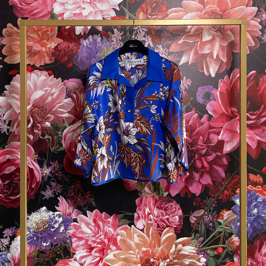 Shirtaporter Shirt ibiscus Blue